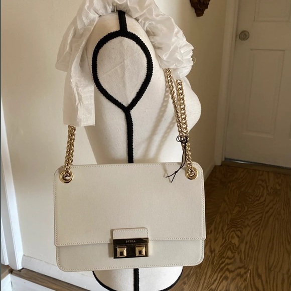 Furla Handbags - NWT Furla Bella Saffiano Leather Crossbody